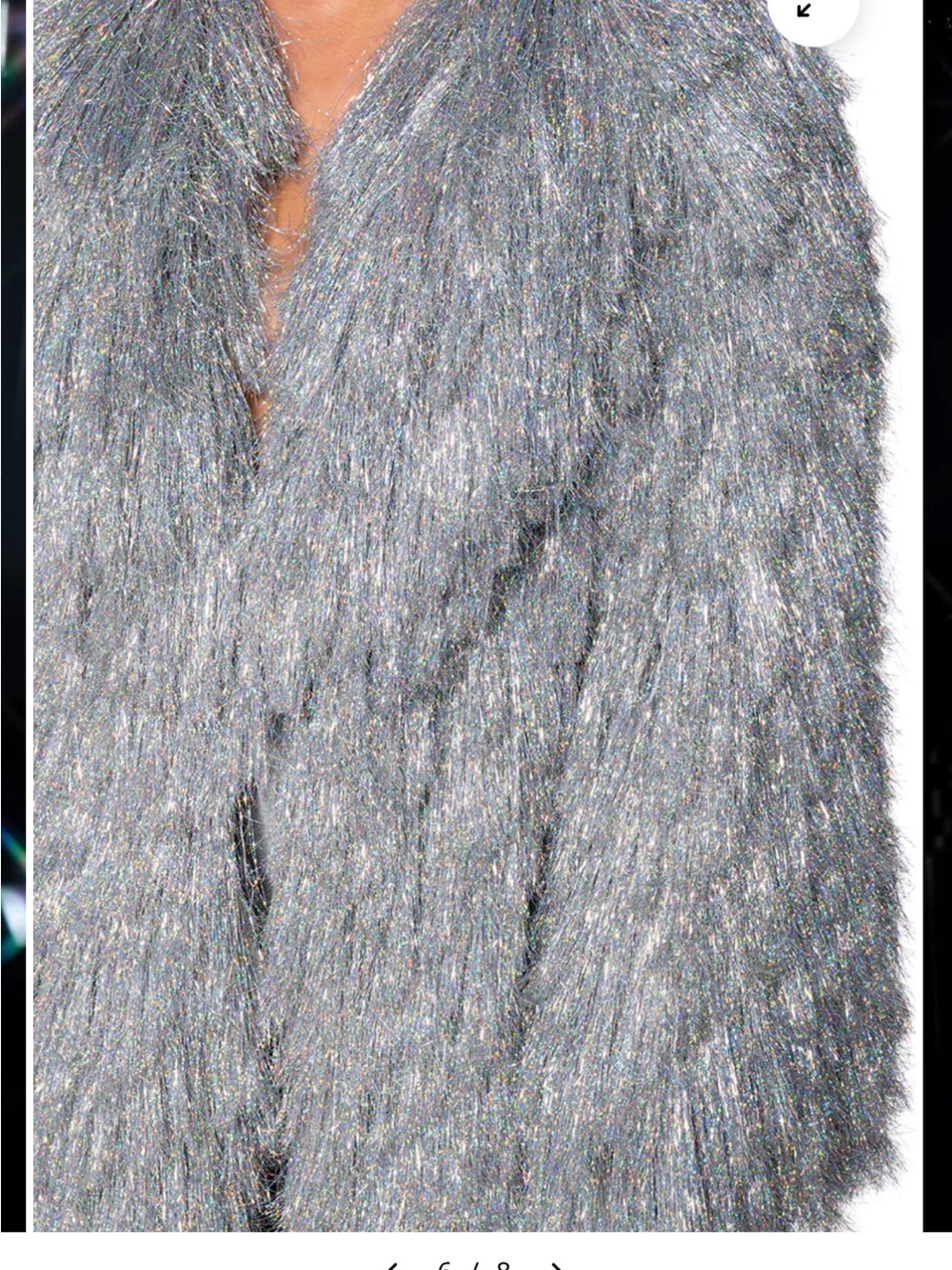 🩶 I'M SO FANCY TINSEL METALLIC SHAKET TRENCH L - Shop Akira - Stunning - Picture 11 of 12
